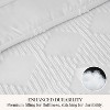 Cozy Comfort Queen Comforter Set, 7 Pieces White Boho Farmhouse Shabby Chic Embroidery Bedding Sets, Geometric Pattern Bed in a Bag with Reversible Co - 4 of 4