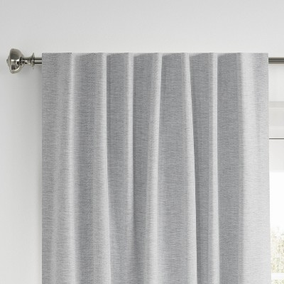 95"x52" Faux Silk Curtain Panel Silver - Threshold™