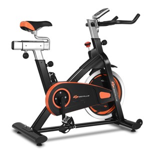 Costway Exercise Bike Cycle Trainer Indoor Workout Cardio Fitness Bicycle Stationary - 1 of 4