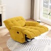 Swivel Glider Chair, Upholstered Glider Chair With Armrests, Comfortable 360 Degree Swivel Chair, Padded Seat, Modern Swivel Chair - 2 of 4