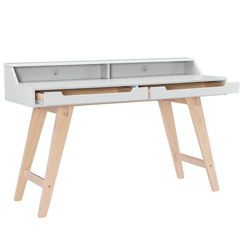 Sloan Modern 2 Drawer Desk White - Linon, 5 of 18