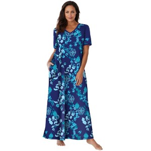 Dreams & Co. Petite Long T-Shirt Lounger - 1 of 4