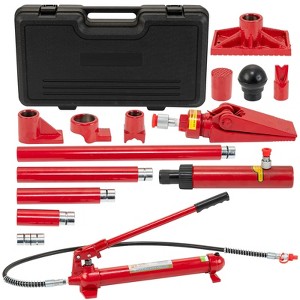 Hydraulic Jack Kit, 12-Ton Heavy Duty Porta Power Hydraulic Ram Pump - 55-Inch Oil Hose, Portable Case (Trucks/Tractors/Auto Repair) - 1 of 4