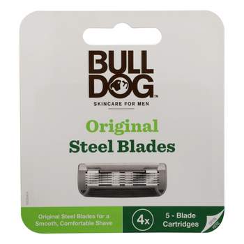 Bulldog Original Steel Blade Razor Refill Cartridges 4 Pack - 1 ct