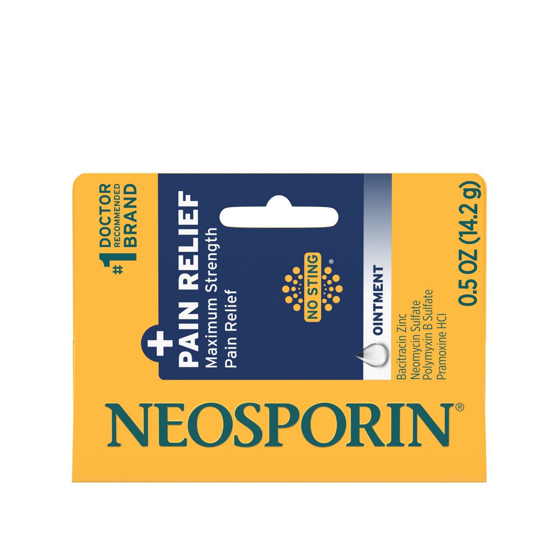 Neosporin 24 Hour Infection Protection Pain Relief Ointment - 0.5oz
