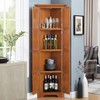 Vynxaria Decorative Storage Cabinet with 8 Doors and Adjustable Shelves - Oak/Cherry - 3 of 4