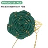 Unique Bargains Wedding Rose Men Suit Boutonnieres Lapel Pin with Gold Leaf Brooch 6 Pcs - 2 of 4