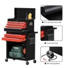 Huxxion 8-Drawer Rolling Tool Box, Lockable Rolling Tool Chest with Wheels - 3 of 4