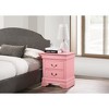 Gulches Elegant Nightstand with Drawer Storage, Stylish Accents & Flexible Assembly, Fits Modern/Traditional Decor - 3 of 4