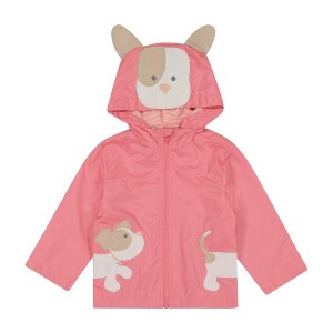 LONDON FOG Baby and Little Girls' Animal Jersey Lined Rainslicker Jacket - 1 of 2