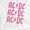 Women's ACDC 3 Up Splatter Pink Drips Loose T-Shirt - 2 of 4