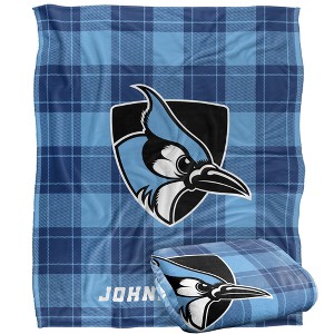 Johns Hopkins University Campus Plaid Spirit Silky Touch Super Soft Throw Blanket 50x60 - 1 of 4