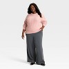 Women's Long Sleeve Cabled Tunic Sweater - A New Day™ - 3 of 3