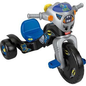 Fisher-Price Toddler Tricycle DC Super Friends Batman Lights & Sounds Trike - 1 of 4