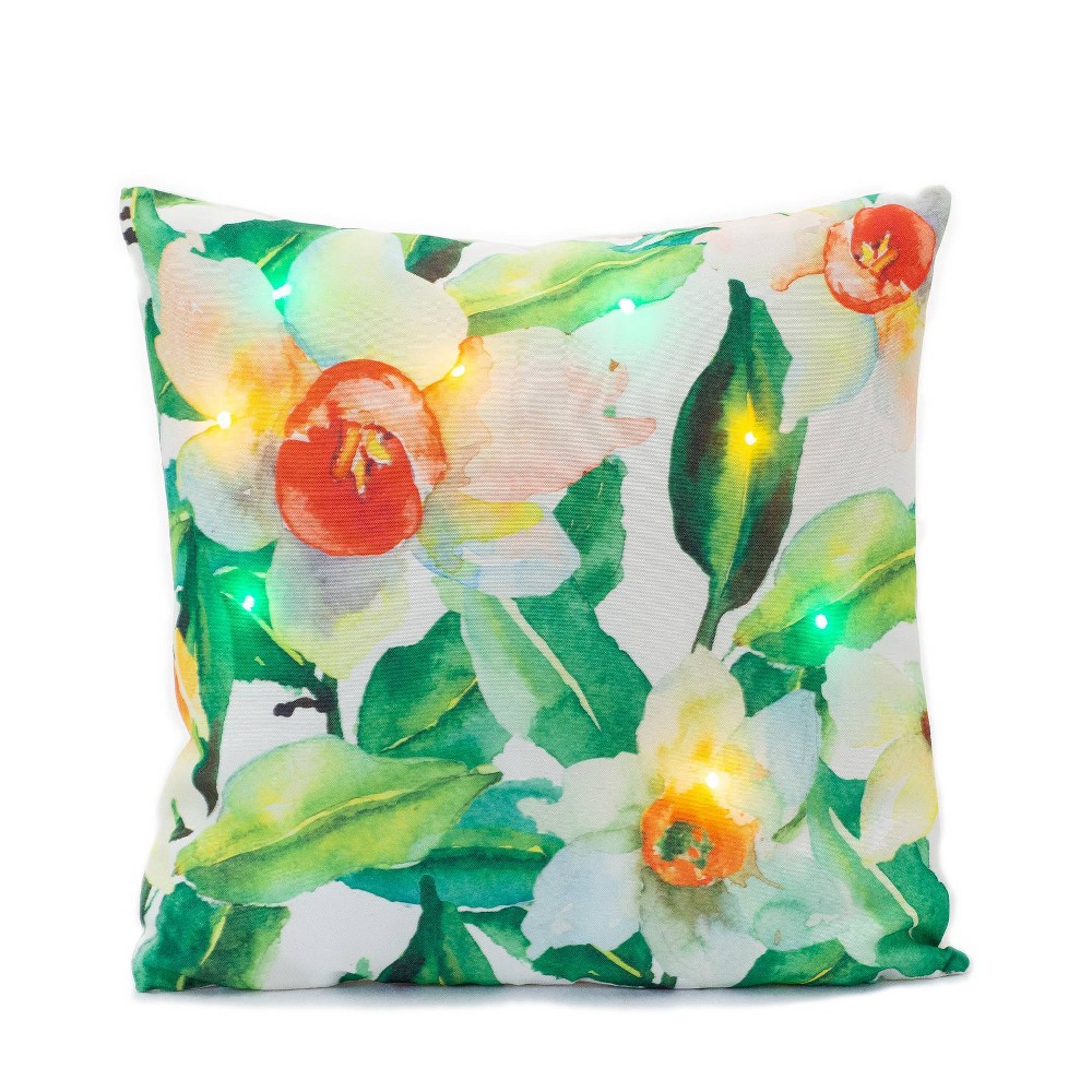 Photos - Pillow 2pk Indoor/Outdoor Decorative Throw  Floral - Ultimate Innovations