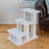 Armarkat 3 Step Real Wood Cat Step Stairs Ramp,  25" Height Dogs Climber And Kitten Steps B3001 - 3 of 4