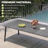 Pellebant Outdoor Dining Table Durable WPC Tabletop Aluminum Frame Patio Dining Table for Backyards Poolside Gardens - 3 of 4