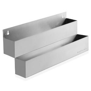 KUTLER Speed Rails, Stainless Steel Liquor Bottle Rack Holder for Restaurants, Bars, Coffee Shops - 1 of 4