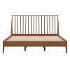 Polibi Boho Platform Bed Frame with Tall Slanted Headboard & Metal Support - 4 of 4