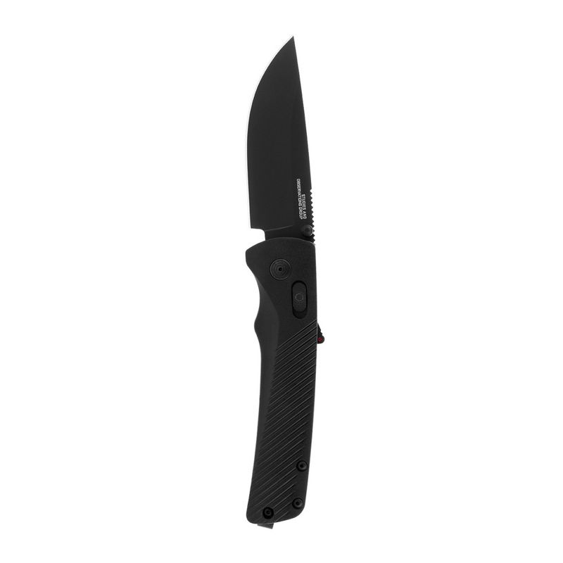 SOG Flash at Blackout 3.45-Inch D2 Stainless Steel Blade Folding Knife (Black), 1 of 4