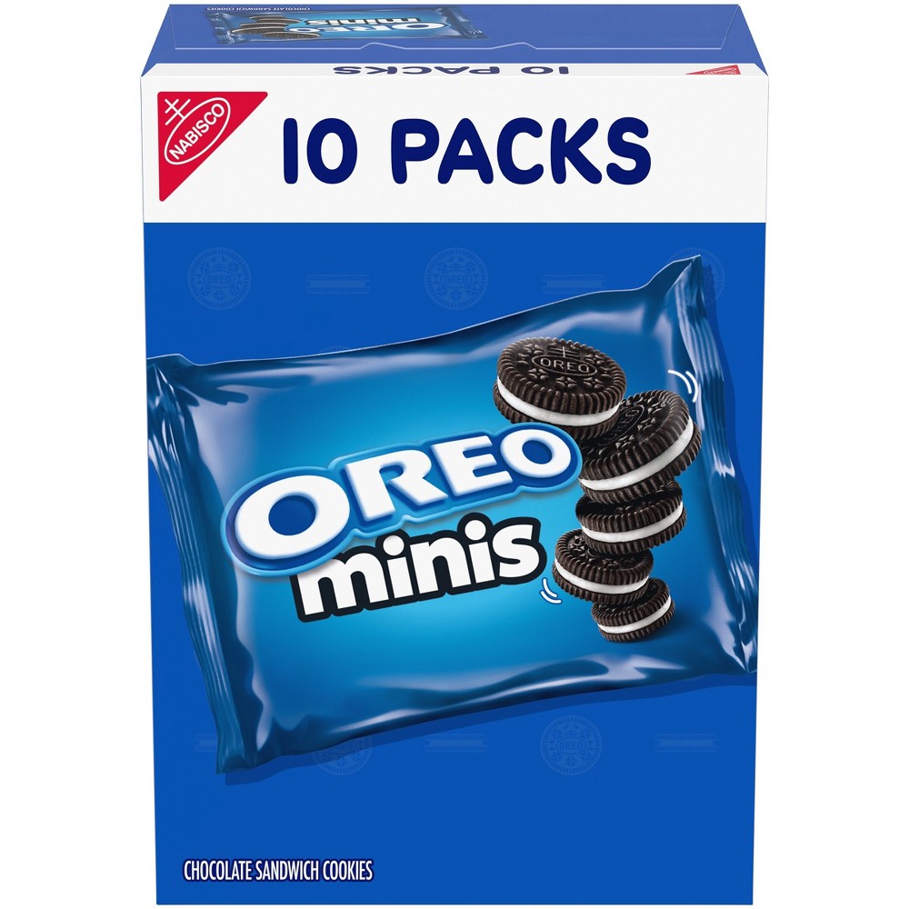 oreo mini chocolate sandwich cookies snack pack - 10oz/10ct (bb 12/8/26) 