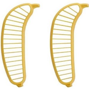 Hutzler Banana Slicer 2 Pack - Easy To Use Plastic Banana Fruit Cutter - 1 of 4