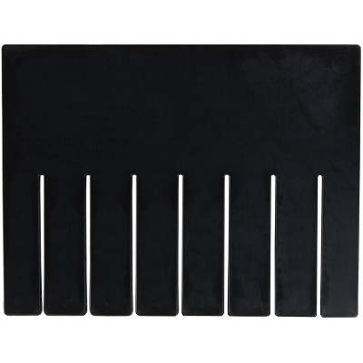 Quantum Storage Systems Long Divider, Conductive, For Use With Dg92080Co, Black (Pack Of 6), Made In Usa