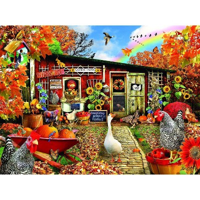 Sunsout Chickens Crossing 1000 pc   Jigsaw Puzzle 35162