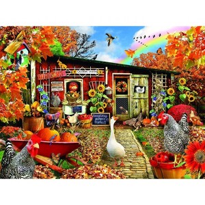 Sunsout Chickens Crossing 1000 pc   Jigsaw Puzzle 35162 - 1 of 4