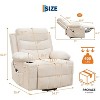 Power Lift Recliner Chair, for Living Room or RV Single Sofa for Adults, 135° Reclining Accent Chairs, 2 Cup Holders and Side Pockets - 2 of 4