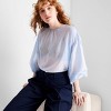 Women's Sheer Balloon Long Sleeve Blouse - Future Collective - image 3 of 3