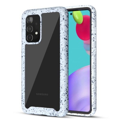 MyBat Splash Hybrid Case Compatible With Samsung Galaxy A52 5G - Highly Transparent Clear / White