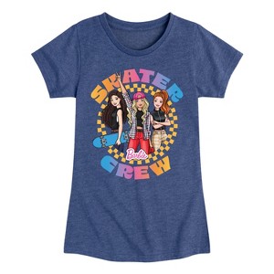Girls' - Barbie - Barbie Skater Crew- Girls Fitted Short Sleeve Graphic T-Shirt Fitted Short Sleeve Graphic T-Shirt - 1 of 4
