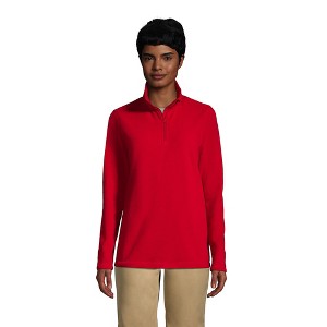 School Uniform Young Women's Lightweight Fleece Quarter Zip Pullover - 1 of 4