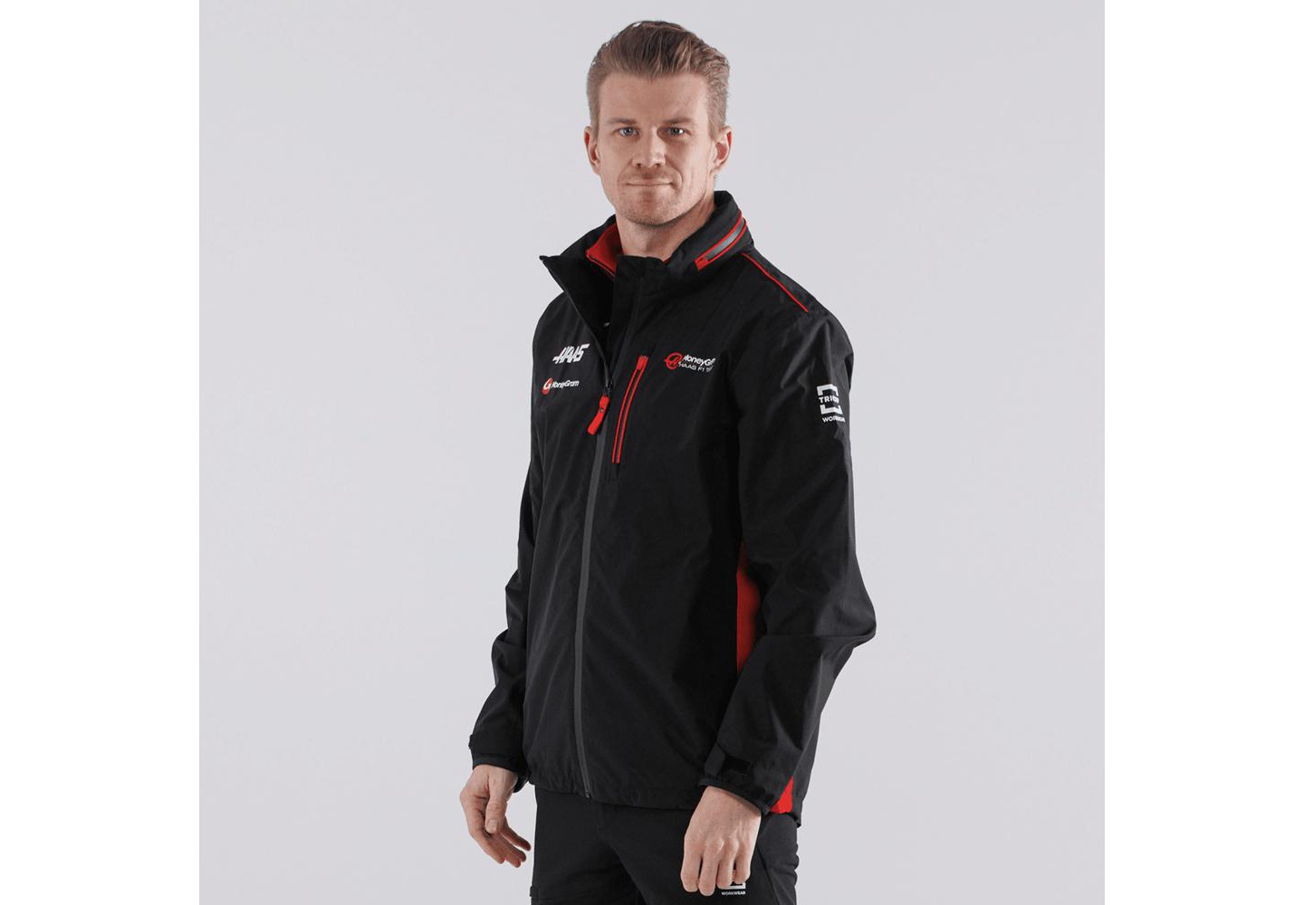 Мужские куртки Haas Racing F1 2023 Team Lightweight Rain Jacket (2XL) — фото 2