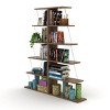 NicBex Bookcases for Living Room Modern 5 Tier Ladder Bookshelf Organizer Narrow Bookcasor Small Spaces Office Bedroom - 3 of 4