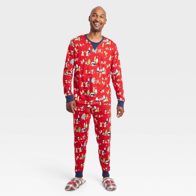 Men's Holiday Gnomes Print Matching Family Pajama Set - Wondershop™ Red