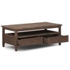 NicBex Coffee Table with Storage, 2-Tier Wooden Table with Shelf & Drawers, Mid-Century Modern Center Table for Living Room - 2 of 4