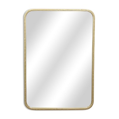 Cheung's Cheungs Nuvelle Rectangular Gold Metal Framed Wall Mirror