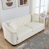 TiramisuBest 81" 3-Seater Oversized Sectional Sofa, Deep Plush Seating with 3 Pillows for Living Room & Bedroom - Ivory - 4 of 4
