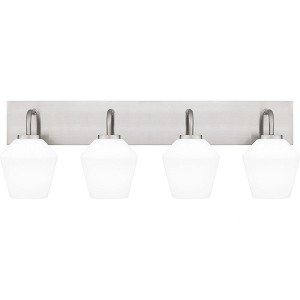 Quoizel Lighting Nielson 4 - Light Vanity in  Brushed Nickel - 1 of 1