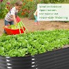 2-Pack Galvanized Raised Garden Beds, 4.5x2x1 FT Oval Metal Planter Boxes for Vegetables & Flowers, Outdoor Gardening Raised Beds with Open Bottom - 3 of 4