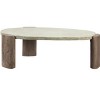 Dayana Off White & Oak Finished Leg Coffee Table - 2 of 4