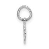 Black Bow Jewelry 14k White Gold Satin Double Heart Charm - 2 of 4