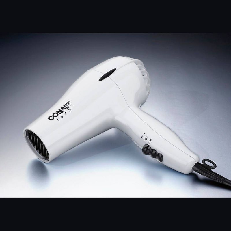 Conair Mid Size Hair Dryer - White - 1875 Watts, 5 of 6