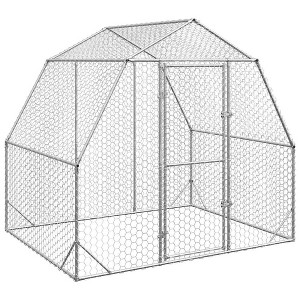 vidaXL Chicken Run Galvanized Steel Large Durable Chicken Run - 1 of 4