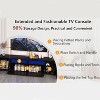 KTMBDW TV Stand with Power Outlet,Modern Entertainment Center for 80 Inchs TVs,Universal Gaming LED TV Media Stand with Large Storage Cabinet - 4 of 4