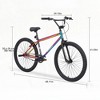 Infurnic Bicycles, 26 Inch Freestyle Mountain Bike, Single Speed Children's Bicycle for Boys Girls, Multicolored, 68.11"*29.13"*41.3" - 2 of 4