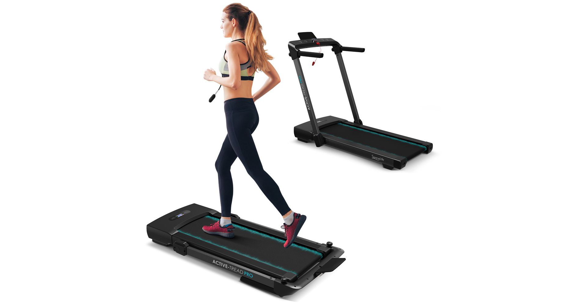 SereneLife Folding Motorized Treadmill - Home Gym