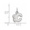 Black Bow Jewelry 10k White Gold Calgary Flames NHL Extra Small Pendant - 2 of 3